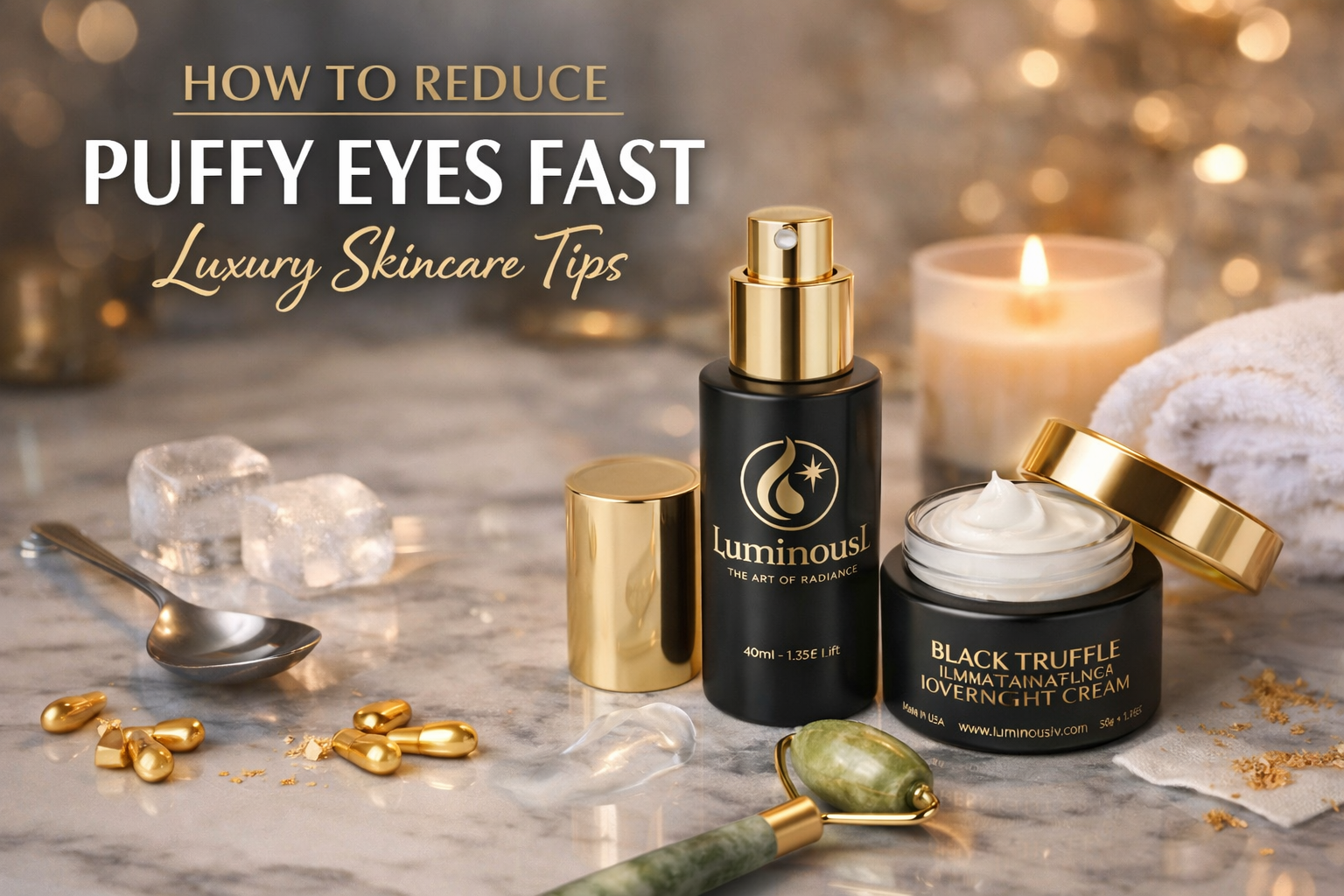 How to Reduce Puffy Eyes Fast: Luxury Skincare Tips for a More Refreshed Look